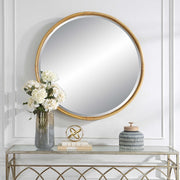 Uttermost Drift Away Natural Rattan Round Mirror
