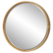 Uttermost Drift Away Natural Rattan Round Mirror