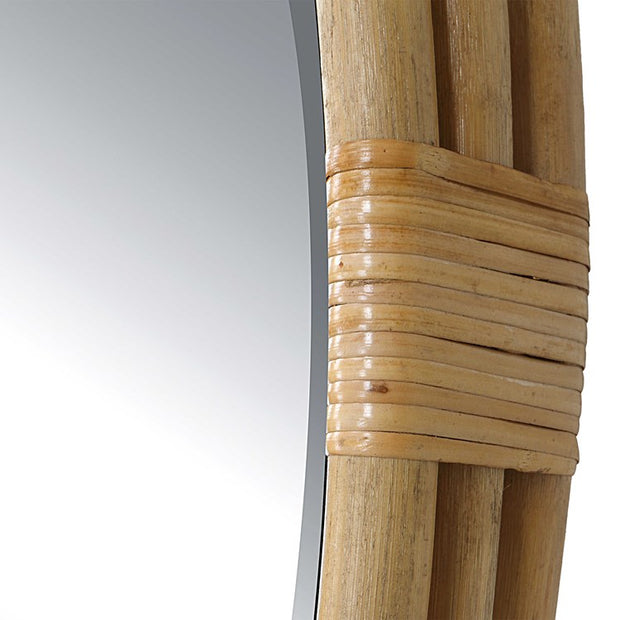 Uttermost Drift Away Natural Rattan Round Mirror