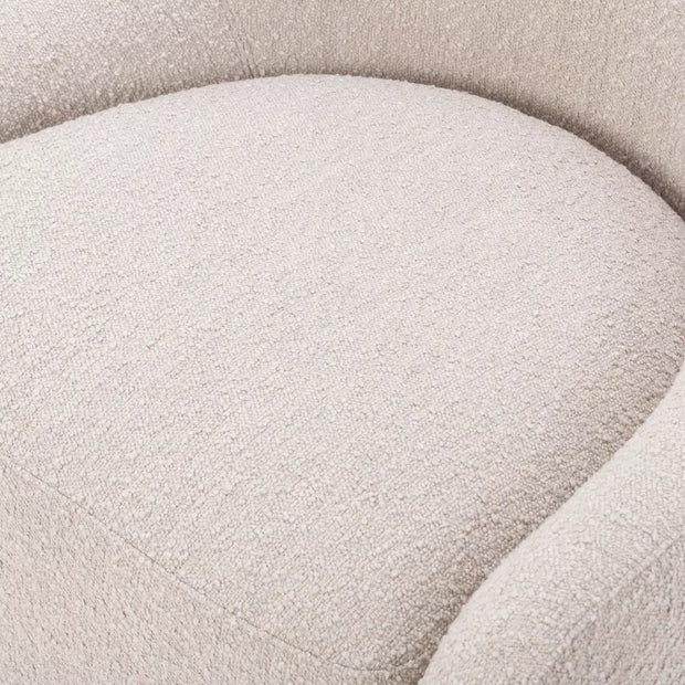 Four Hands Levi Swivel Chair ~ Knoll Sand Upholstered Performance Boucle Fabric