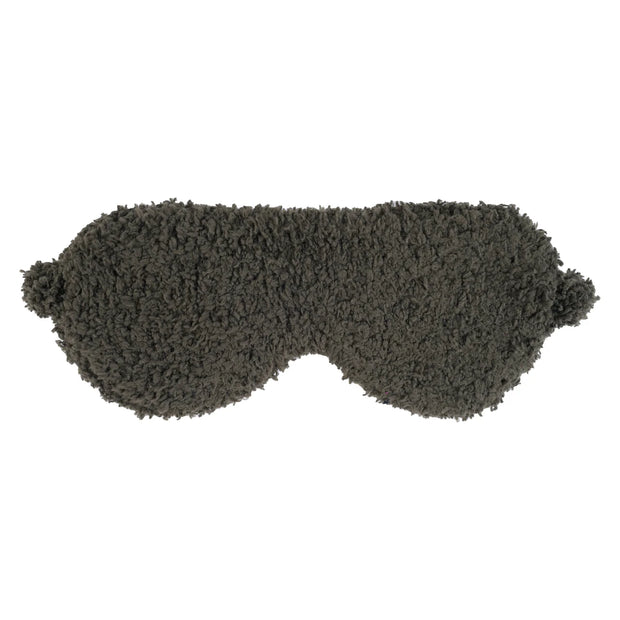 Kashwere Ultra Soft Dark Olive Plush Sleep Eye Mask