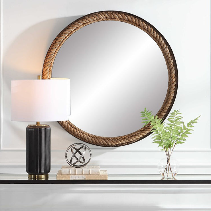 Uttermost Bolton Natural Rope Round Mirror