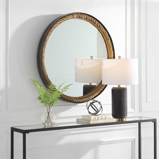 Uttermost Bolton Natural Rope Round Mirror