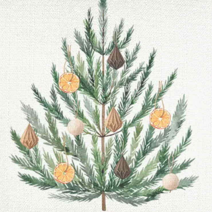 Anaya Home Orange Christmas Tree Velvet Pillow ~ 20 X 20