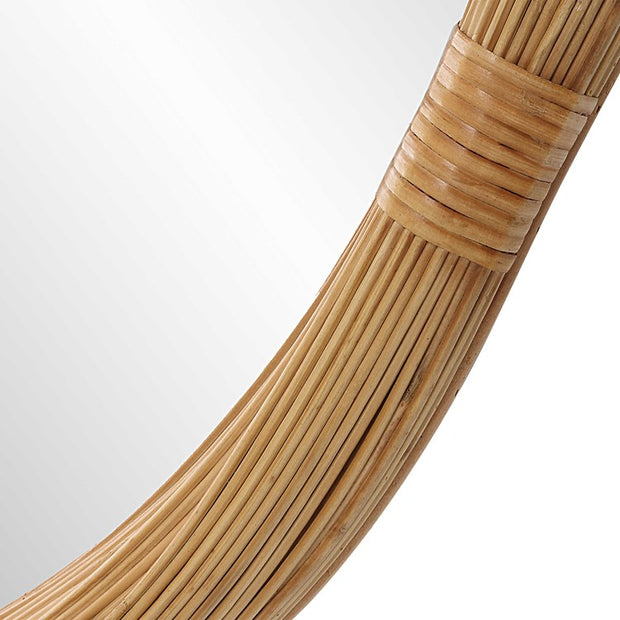 Uttermost Salina Bamboo Rattan Round Mirror