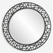 Uttermost Mosiac Black Round Mirror