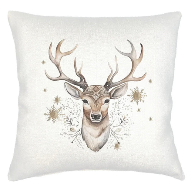 Anaya Home Festive Reindeer Velvet Pillow ~ 20 X 20