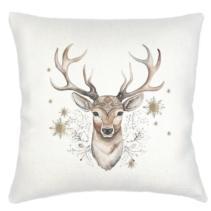 Anaya Home Festive Reindeer Velvet Pillow ~ 20 X 20