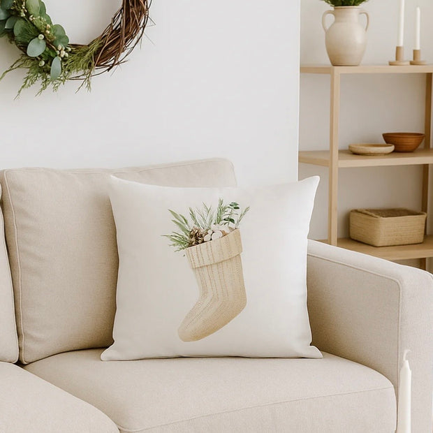 Anaya Home Christmas Stocking Velvet Pillow ~ 20 X 20