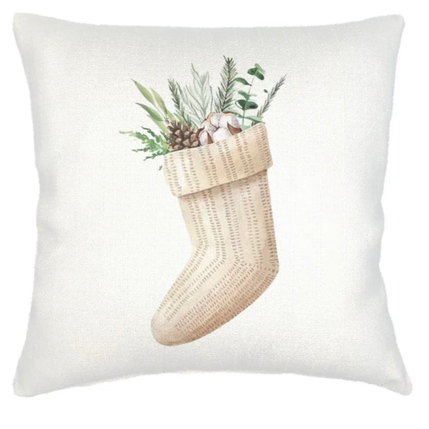 Anaya Home Christmas Stocking Velvet Pillow ~ 20 X 20