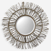 Uttermost Josiah Birch Branches Wood Round Mirror