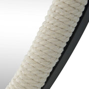 Uttermost Ranchero White Braided Rope Round Mirror