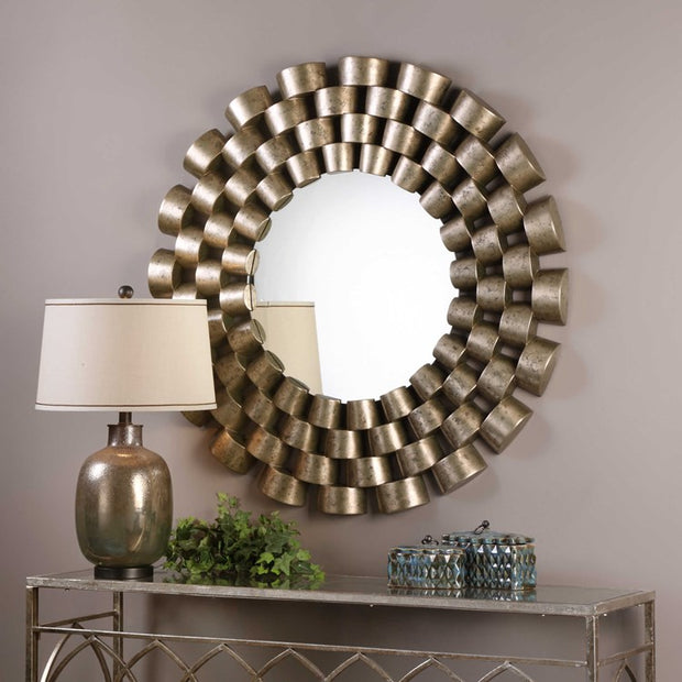 Uttermost Taurion Round Mirror