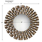 Uttermost Taurion Round Mirror
