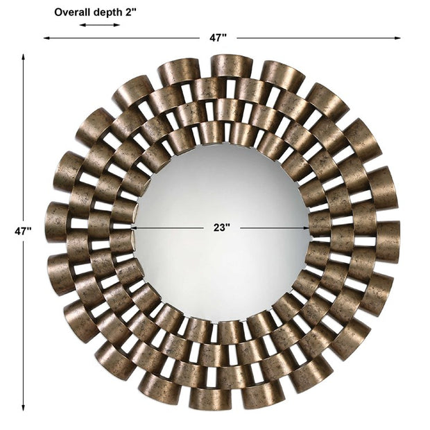 Uttermost Taurion Round Mirror