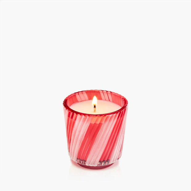 Voluspa Crushed Candy Cane Pedestal Candle ~ 2.5 oz. ~ Fall Sale ~ Limited Quantity
