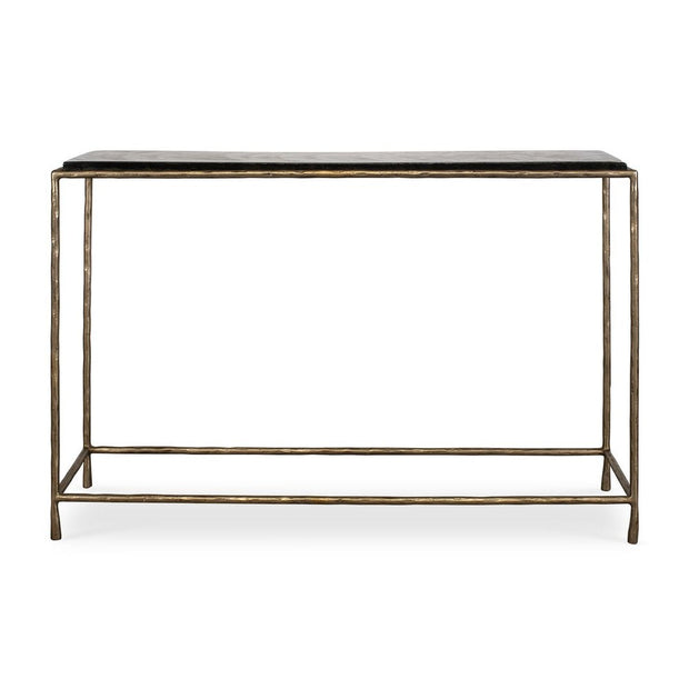 Uttermost Ovard Recycled Cast Glass Top Console Table