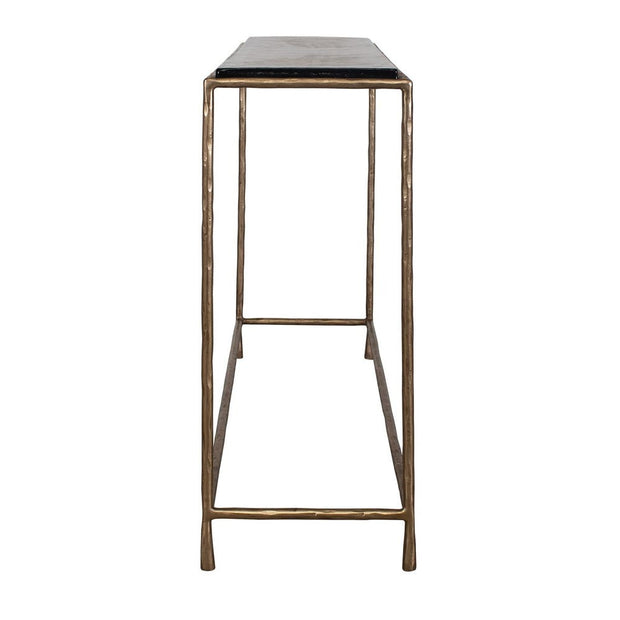 Uttermost Ovard Recycled Cast Glass Top Console Table