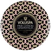 Voluspa Pink Citron 3 Wick Tin Candle