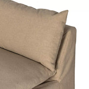 Four Hands Grant 3 Piece Slipcovered Sectional 112” ~ Antwerp Taupe Performance Fabric Slipcover