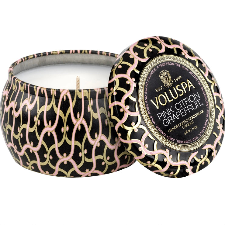 Voluspa Pink Citron Mini Tin Candle