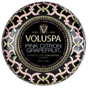 Voluspa Pink Citron Mini Tin Candle