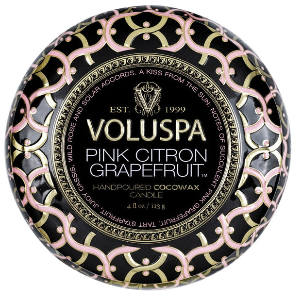 Voluspa Pink Citron Mini Tin Candle