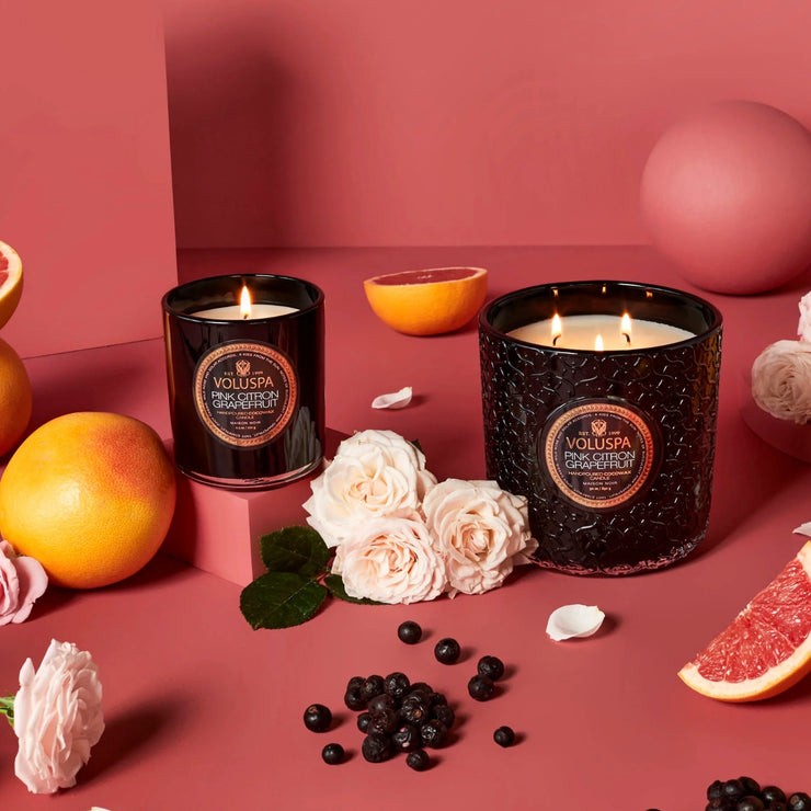 Voluspa Pink Citron Petite Jar Candle ~ 4.5 oz.