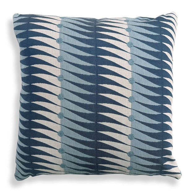 Uttermost Jetty Blue Waves Sunbrella Outdoor Pillow