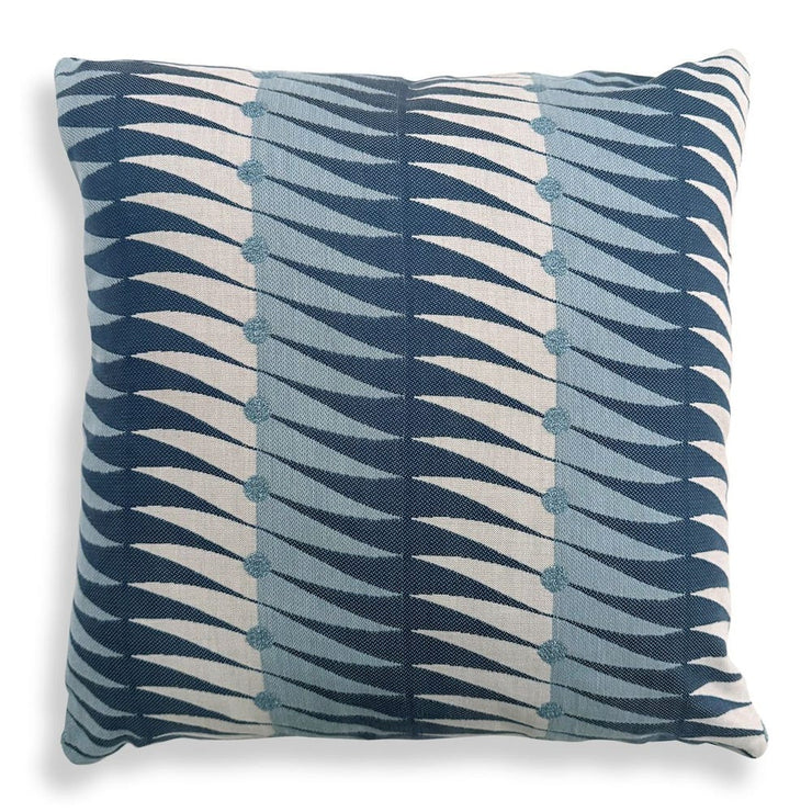 Uttermost Jetty Blue Waves Sunbrella Outdoor Pillow
