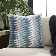 Uttermost Jetty Blue Waves Sunbrella Outdoor Pillow