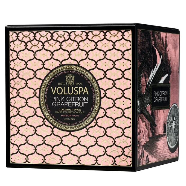 Voluspa Pink Citron Luxe Candle ~ 30 oz.