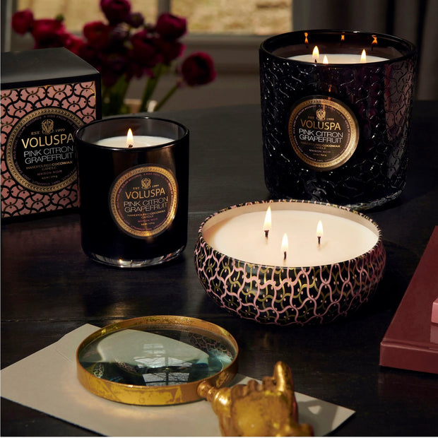 Voluspa Pink Citron Classic Candle ~ 9.5 oz.