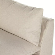 Four Hands Grant 3 Piece Slipcovered Sectional 132” ~ Antwerp Natural Performance Fabric Slipcover