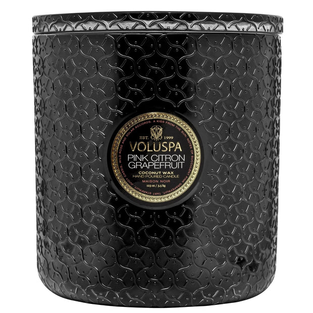 Voluspa Pink Citron 5 Wick Hearth Candle ~ 123 oz.