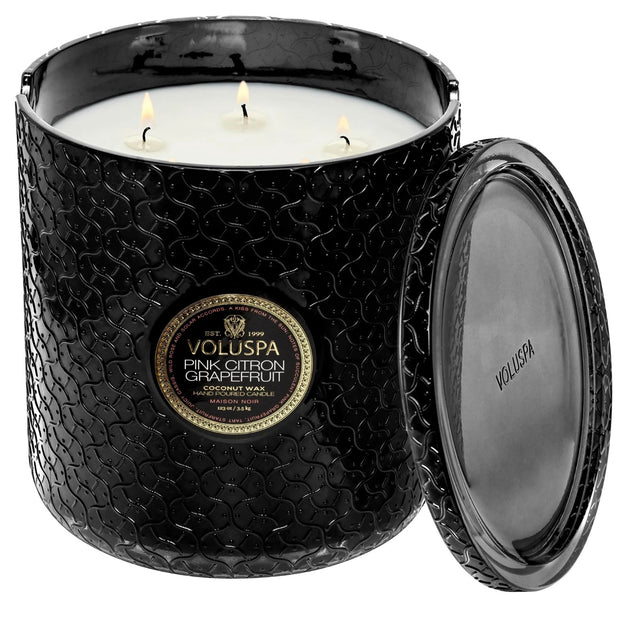 Voluspa Pink Citron 5 Wick Hearth Candle ~ 123 oz.