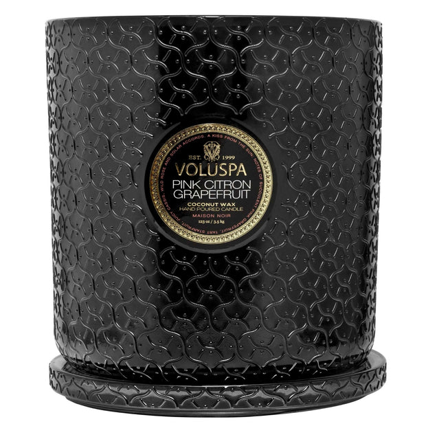 Voluspa Pink Citron 5 Wick Hearth Candle ~ 123 oz.