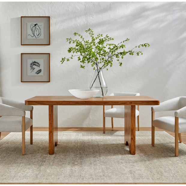 Surya Joiner Modern Rustic Acacia Wood Dining Table
