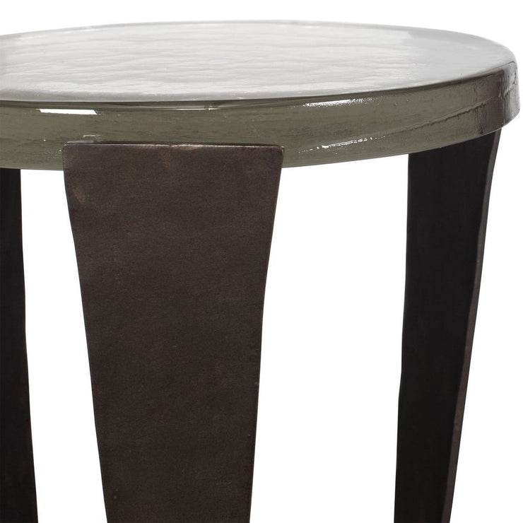 Uttermost Renaud Dark Bronze Drink Table