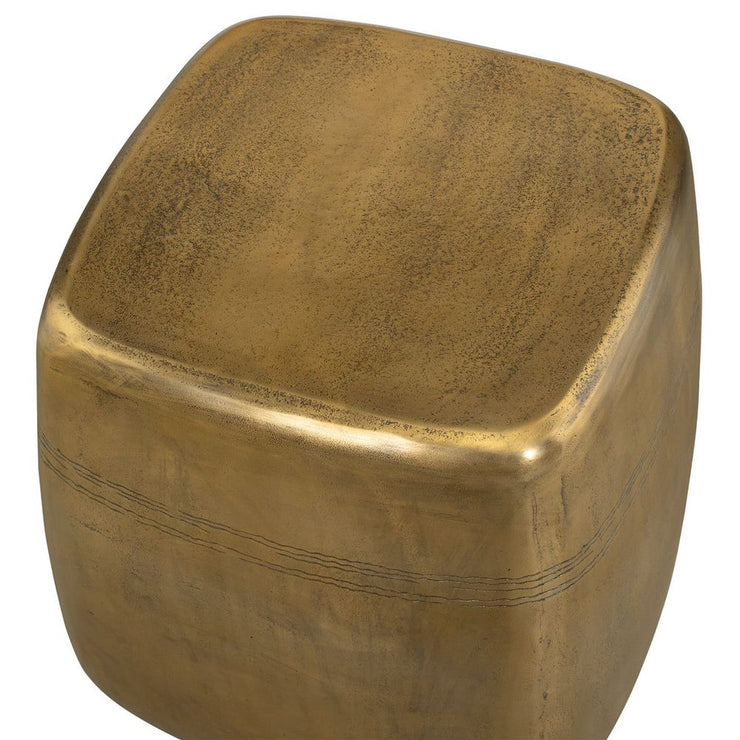 Uttermost Saguaro Aged Brass Side Table ~ Indoor-Outdoor Use