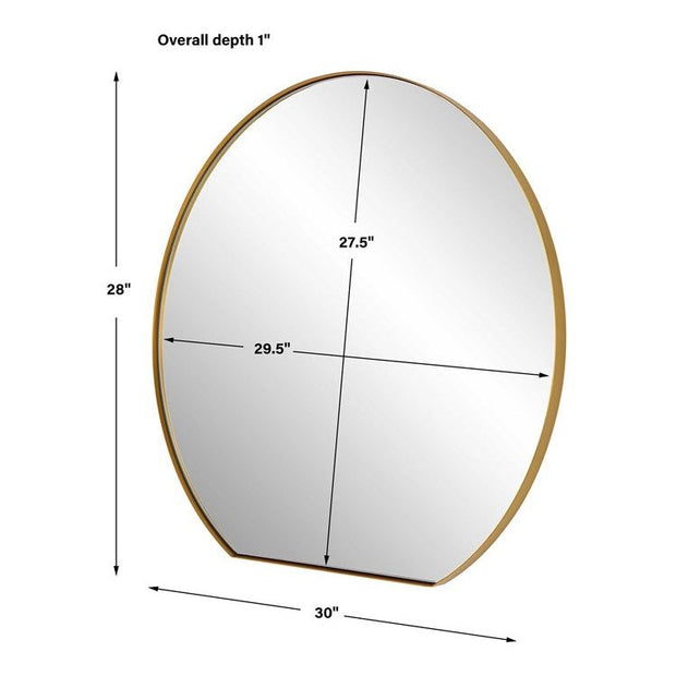 Uttermost Cabell Brass Round Mirror