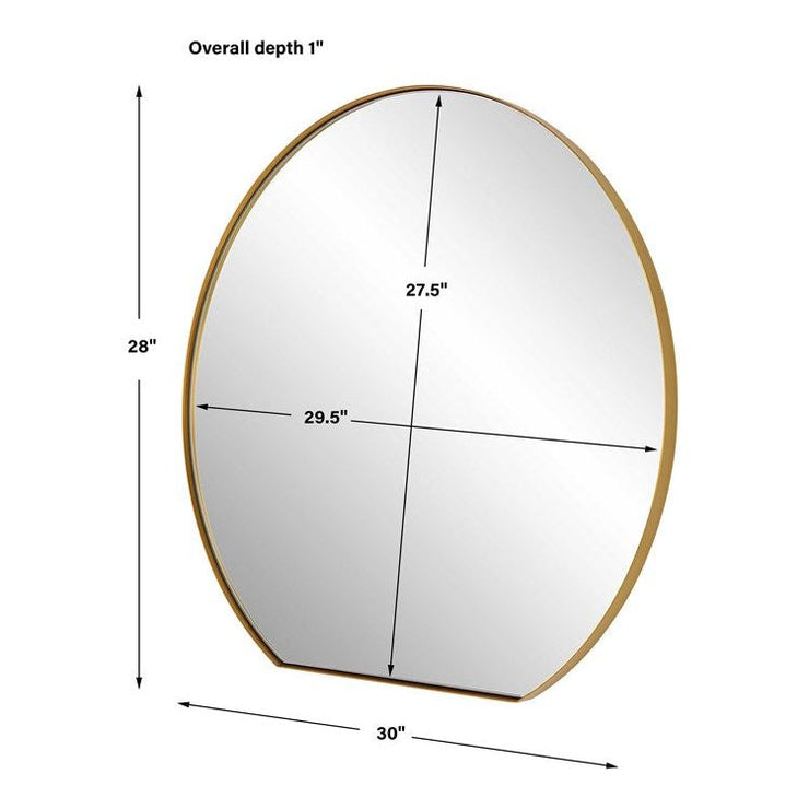 Uttermost Cabell Brass Round Mirror