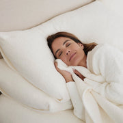 Kashwere Ultra Plush Set of 2 Creme Pillow Shams ~ Standard / Queen Size