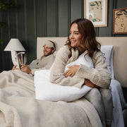 Kashwere Ultra Plush Set of 2 White Pillow Shams ~ King Size