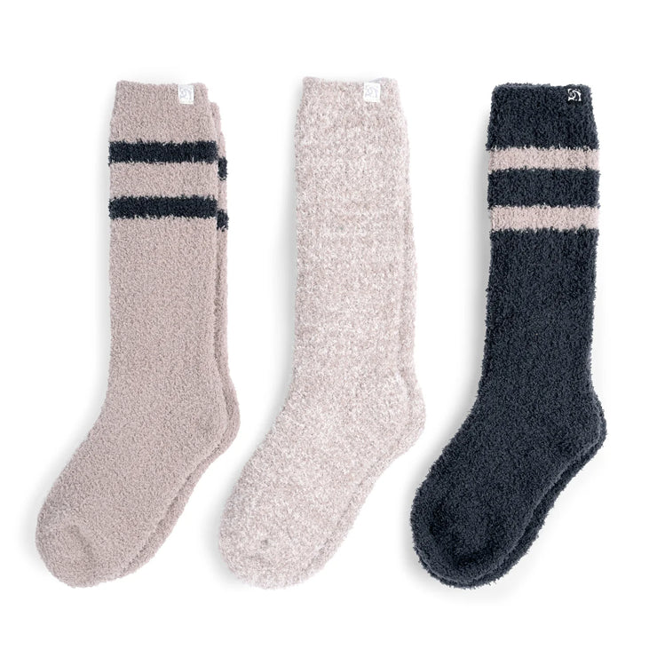 Kashwere Boxed Sock Set Ribbed Kash Lounge Socks