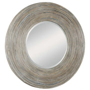 Uttermost Vortex Natural Rattan Round Mirror