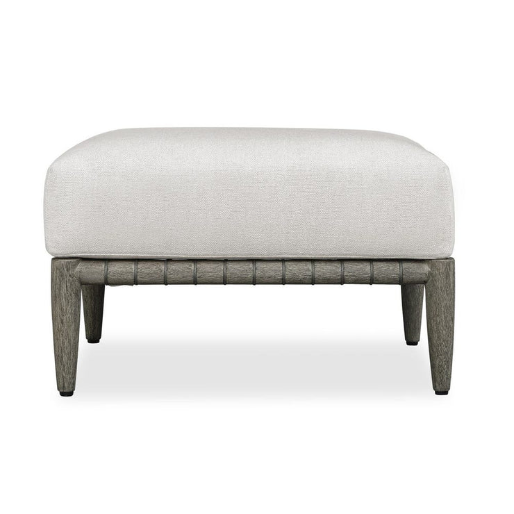 Uttermost Borneo Oyster White Outdoor Ottoman
