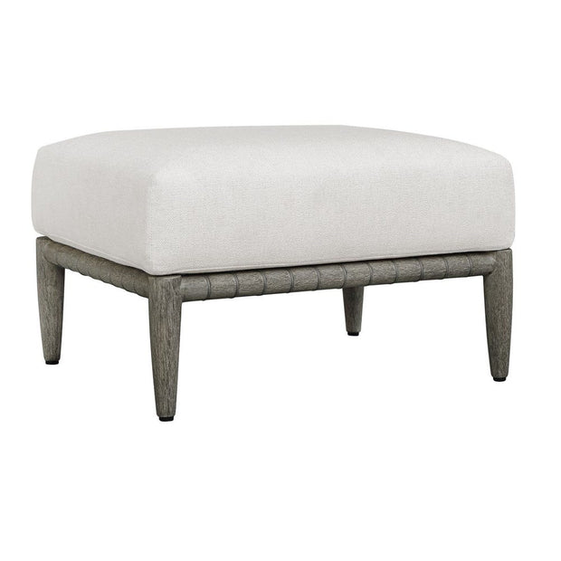 Uttermost Borneo Oyster White Outdoor Ottoman