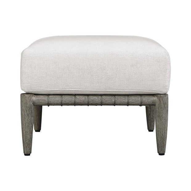 Uttermost Borneo Oyster White Outdoor Ottoman