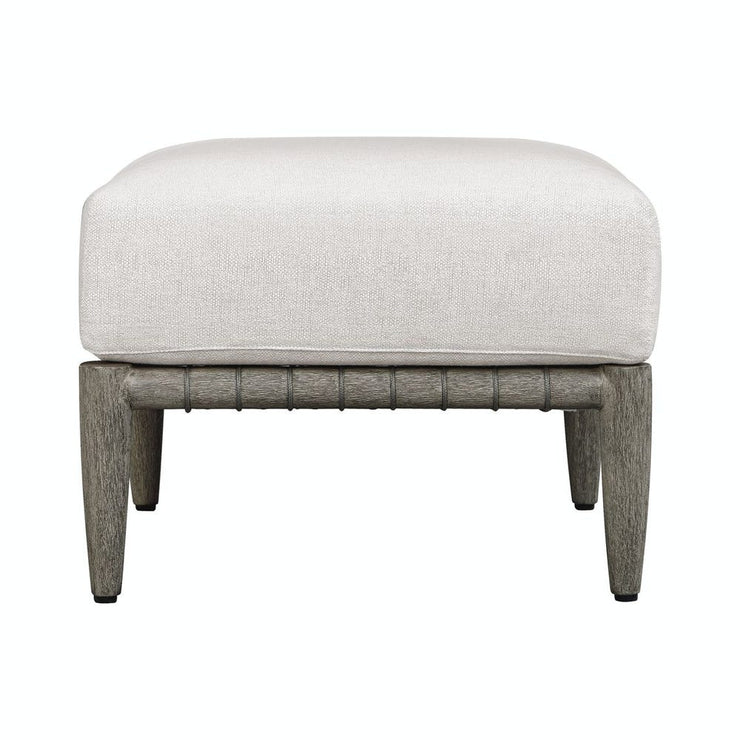 Uttermost Borneo Oyster White Outdoor Ottoman